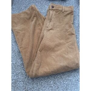 Billabong Sz 31  Women Corduroy Pants Tan Brown 5 Pocket Boho Surf